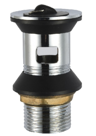 DESAGUE LAVAMANOS LAVATORIO 1 1/4" METALICO CON REBALSE