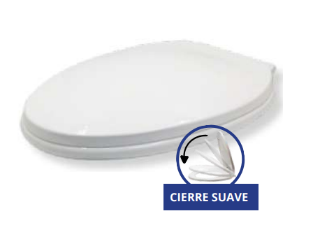 ASIENTO Y TAPA PARA WC SIERRE SUAVE LENTO MODERN