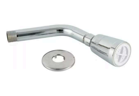 BRAZO DUCHA AL MURO CON BRAZO Y DIFUSOR PLASTICO CROMADO
