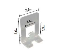 NIVELADOR PARA CERAMICA 3 MM 100 UND F3C