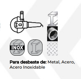 DISCO LIJA TRASLAPADO ZIRCONIO GRANO 40 - 4 1/2" HEMIC