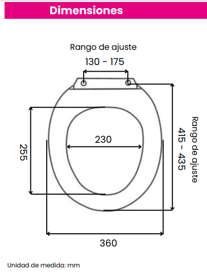 ASIENTO Y TAPA PARA WC SIERRE SUAVE LENTO FUSCHER