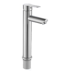 LLAVE MONOMANDO GRIFO LAVATORIO PARA LAVAMANOS MODERN INOXIDABLE ALTO