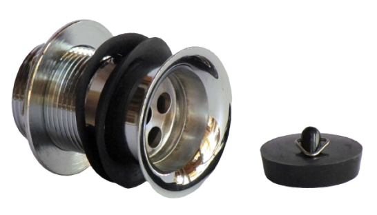 DESAGUE LAVAMANOS LAVATORIO 1 1/4" METALICO CON REBALSE