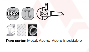 DISCO CORTE METAL 4 1/2" (115MM) HEMIC