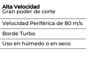 DISCO DIAMANTADO TURBO 4 1/2" HEMIC