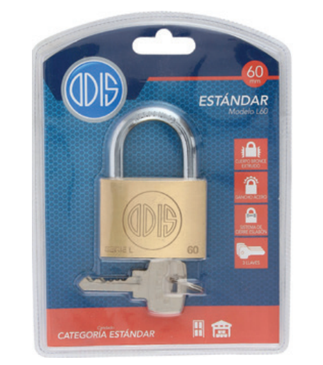 CANDADO L60 60 MM ODIS