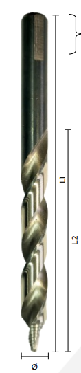 BROCA PARA METAL HSS 10 MM PUNTA ESCALONADA ECEF