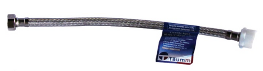 FLEXIBLE AGUA HI-HI 1/2" X 15/16" 35 CM PARA LLAVE ANGULAR