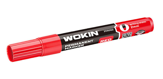 MARCADOR PERMANENTE ROJO WOKIN