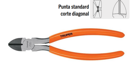 ALICATE CORTANTE 6" CORTE DIAGONAL TRUPER