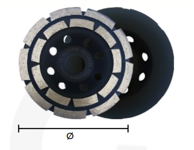 DISCO DIAMANTADO DE DESBASTE PARA HORMIGON 4 1/2" HEMIC