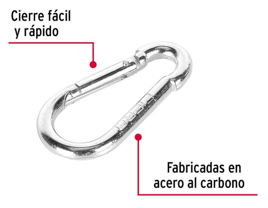 BANDOLA MOSQUETON 5/16" (8 MM) FIERO