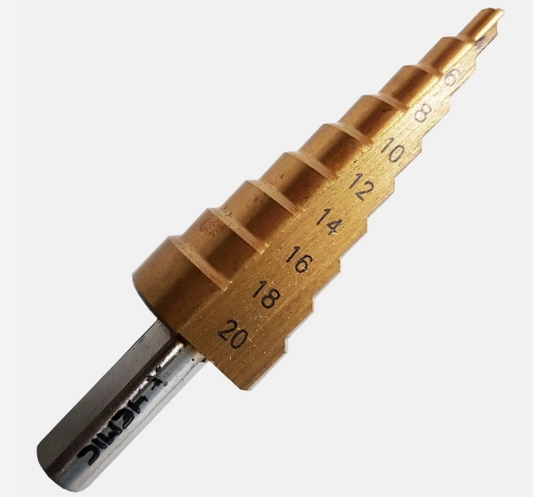 BROCA ESCALONADA PARA METAL HSS 4 - 20 MM HEMIC