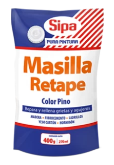 MASILLA RETAPE PARA MADERA NOGAL 400 GRS SIPA