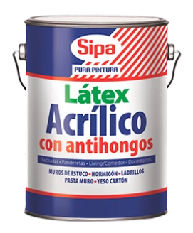 PINTURA LATEX BLANCO ANTIHONGOS GALON SIPA