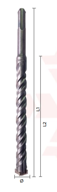 BROCA PARA CONCRETO SDS PLUS 8 X 160 MM 4 PUNTAS HEMIC