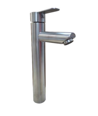 LLAVE MONOMANDO GRIFO LAVATORIO PARA LAVAMANOS MODERN INOXIDABLE ALTO