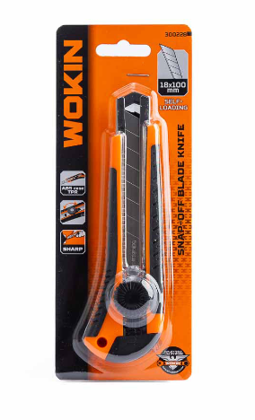 EXACTO CUCHILLO CARTONERO 18 X 100 MM WOKIN