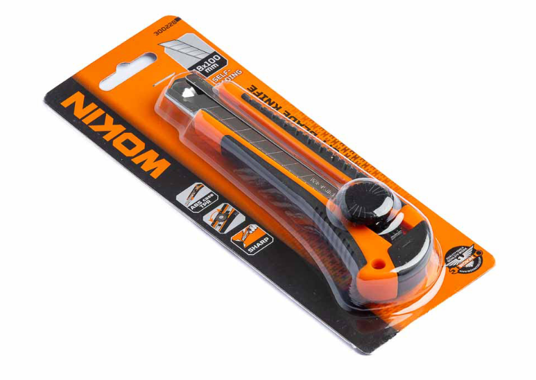 EXACTO CUCHILLO CARTONERO 18 X 100 MM WOKIN
